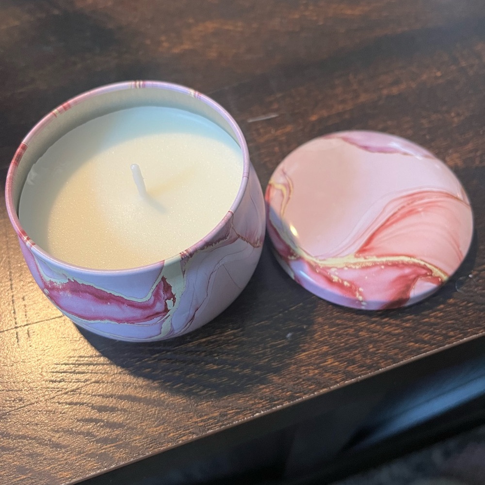Marble Pink Scented Candle